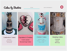 Tablet Screenshot of cakesbybeatriz.com